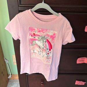 Celebrate It Pink Love Always Unicorn Tee
